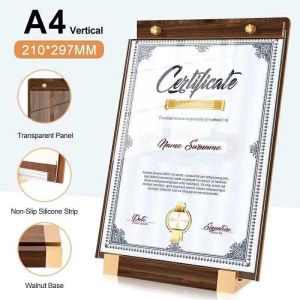 OVER SHOP A4 Restaurant Menu Price Sign Display Board Milk Tea Coffee Shop Desktop Display Billboard Acrylic