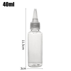 [Nhà thiên nga] 1/10 cái chai rỗng nhỏ trong suốt Chai nhựa dạng Bóp có nắp bảo vệ rò rỉ đựng đầy di động cho vẽ nghệ thuật nước sốt nhà bếp