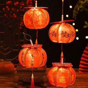 NEXTGENYUN Ancient New Year Persimmon Lantern 2026 Horse Year Handmade Handheld Lantern DIY Lantern Kit Traditional Luminous Lantern New Year Decoration