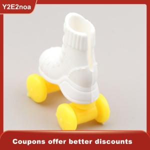 【Y2E2noa】 Pink Roller Skates Shoes For Doll Fashion Short Boots Decorative Sports Toy Play Doll Accessories
