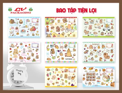 Xấp 10 Tờ Bao Tập Lồng Kiếng Tiện Lợi 2 Trong 1