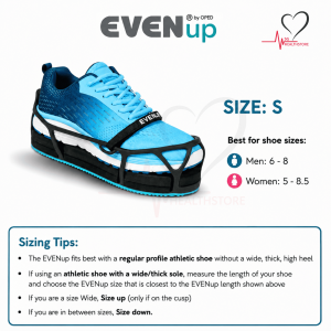EvenUp Orthotic Shoe Lift Leveler Adjustable Shoe Balancer for Walking Boot & Post-Surgery Recovery
