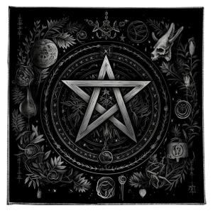 Moon Flower Star Tarots Tablecloth Altars Cloth Altars Cloth Divinations Table Cloth Tapestry Easy to Use