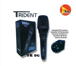 Professional uni-directional cardioid Moving Coil Trident TR 9G Dynamic Microphone