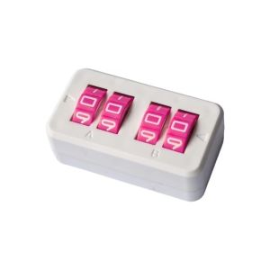 TEN 4 Digit Display Board Game Score Tracker Rotating Number Dials Flexible Adjustable Wheel Scorekeeper Mini Date-Time Display 4 Digit Life Counter Group Activities
