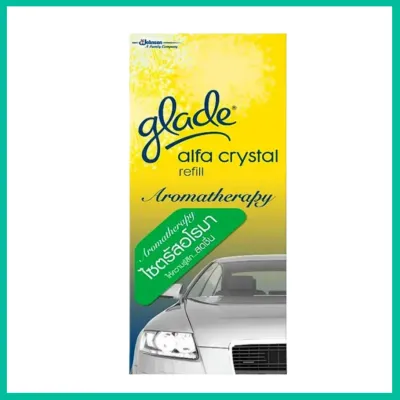 GLADE เกลด อัลฟา คริสตัล อโรมาเธอราปี น้ำหอมปรับอากาศรถยนต์ ชนิดเติม REFILL ปริมาณ 90 ml รหัสสินค้าli2052pf