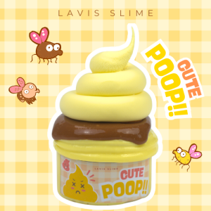 LAVIS SLIME - Slime Bơ Cute Poop Ngộ Nghĩnh Dễ Thương Tặng Kèm Charm Cốm