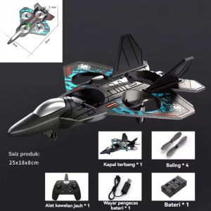 2025 Star Fighter Drone Glider Helikopter Terbang RC Hobi Jet Pesawat 2.4G Stunt Alat Kawalan Jauh Buih Pesawat Pejuang Mainan Pesawat Dengan Cahaya