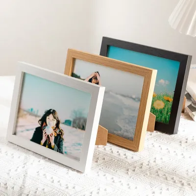 3 color options/1pcs Photo Frame Family Photo Frame Idol Photo Frame Wall Mounted Desktop Display Different Size Photo Frame