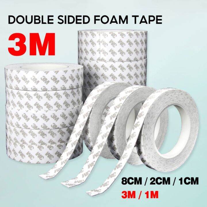 3m Double Sided Foam Tape White EVA Foam Tape Strong Permanent Double ...