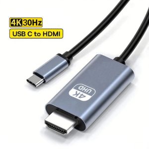 Cáp Chuyển Type C Sang HDMI 4K 30Hz 2m Ra Màn Hình Tivi Máy Chiếu
