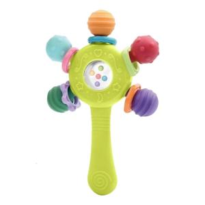 Infant Grasping Toy Manhattan Ball Rattle Teether With Soft Safe Design And Bright Color For Babies Easy Hand Grip