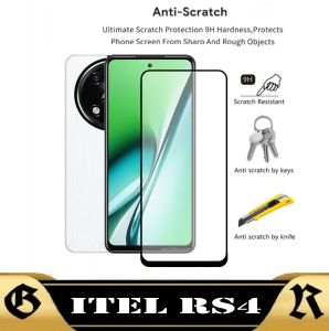 PROMO Tempered Glass Layar ITEL RS4 Pelindung Layar Depan