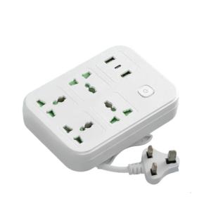 Flat Power Strips Extension Cable Multiple Plug Outlet Extender with USB Charging Port Power Strips Adapter for Home Travel