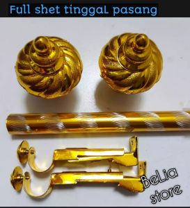 Batang Besi Tiang Gorden / Horden Fulsheet 50-100-150-200 cm Termurah