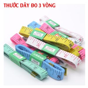 (SET 10 CÁI) Thước Dây May Đồ Thước Dây Đo 3 Vòng 150cm