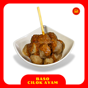 Azzamfoods Baso Cilok Ayam Frozen isi 20 Varian Saus Pedas dan Bumbu Kacang Halal Tanpa Pengawet