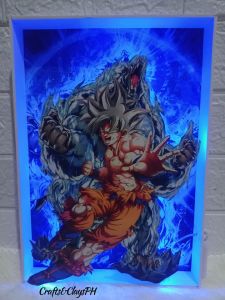 Dragon Ball Z - GOKU | 3D Lighted Wall Mural | A4 Size Battery Type / by Crafts&ClaysPH