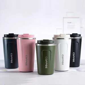 Termos kopi tumbler coffee stainless steel 380ml 304 SUS travel mug tahan panas