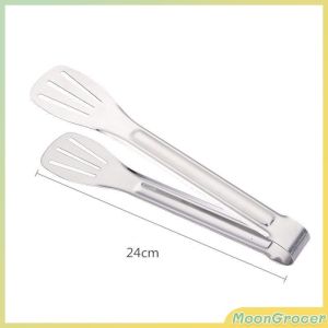 M.Grocer. Food Tongs 304 Stainless Steel Barbecue Clip Barbecue Bread Silica Gel Food Anti-scalding Tong