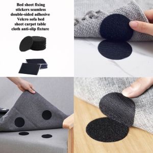 MixHome 1PCS Bed sheet fixing stickers seamless double sided adhesive Velcro Tape sofa bed sheet carpet table cloth anti-slip fixture / Double Coated Multi Purpose Reclosable Fastener Strap