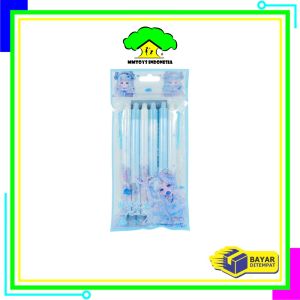 MI-A68 Pulpen Set 6IN1 0.5MM Tinta Bisa di Hapus Motif Karakter Lucu / Eraseble Pen Set Cetekan