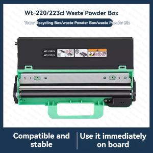 Compatible WT‑220CL WT‑223CL Waste Toner Box Waste Toner Container Replacement for Brother DCP‑9020CDN DCP‑9030CDN HL‑3150CDN MFC‑9140CDN MFC‑9340CDW Color Laser Printers