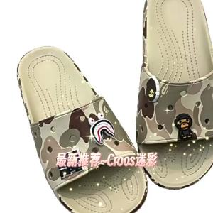 Crocs  Kajia 2026 Dép lỗ rằn ri mẫu mới dép quai ngang nam nữ dép đôi dép đi biển chống trượt ngoài trời.
