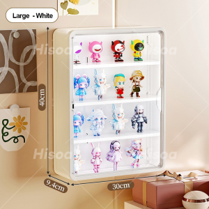 Hisoa Acrylic Display Case Boxes Wall-mounted Display Case Multi-layer Dustproof Storage Box