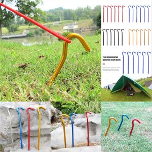 (Có Sẵn) 4 Cái Đinh Lều Cọc Nhôm 18Cm Đinh Cố Định Cắm Trại Đi Bộ Đường Dài