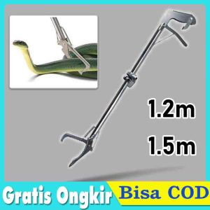 150/120cm Tongkat Penjepit Ular /Penjepit Penangkap Tongkat ular 150cm + Lock / Tongkat penangkap penjepit ular tikus /Alat Penangkap Ular Snake Tongs