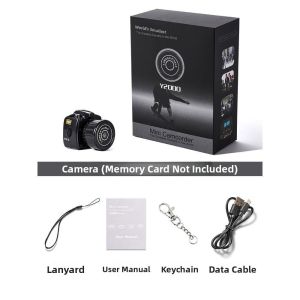 IPIE2 Video Máy ảnh mini nhỏ gọn HD Máy ghi âm Máy ảnh mini cho trẻ em Camera thể thao đạp xe Di động Máy quay mini Y2000 3 đến 6 tuổi