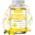Evening Primrose Capsules 1300mg from Cold Pressed Oil for Women’s Health Skin Health Hormone Balance 月见草胶囊. 