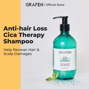 [GRAFEN] Cica Silky Shampoo 500ml Scalp Soothing & Calming Care • Intensive Nourishment for Damaged Hair • Restores Scalp pH Balance • Cica Complex for Sensitive Scalp Relief • Silky & Smooth Hair Finish • Moisture-Locking Formula for Dry Scalp • Strength