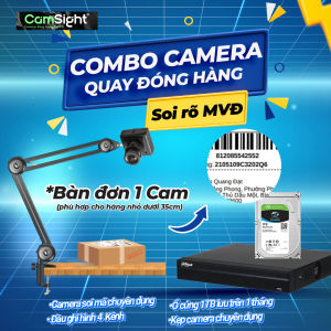 Combo Camera QUAY ĐÓNG HÀNG Soi Rõ Mã Vận Đơn Mã Vạch Mã QR Độ Phân Giải Cao Zoom Quang Tự Động