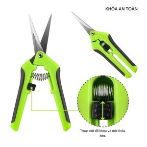 Kéo Cắt Tỉa Cây Cảnh Mũi Thẳng Đa Năng 165mm/6.5 Inch Tiết Kiệm Sức Lao Động Dùng Để Cắt Cành Cây Ăn Quả Tỉa Bon Sai