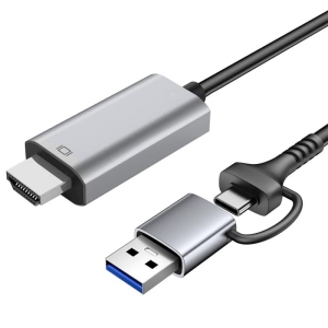 USB + Loại C để cáp HDTV Adapter chuyển đổi Video Capture Adapter Cáp PC cho trò chơi video ghi lại chụp