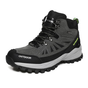 Fuguiniao New Mens Leather Boots Hiking Shoes Hiking Boots Campin Hiking Oversized Size 39-48 Winter