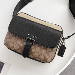 HUDSON mens crossbody bag box bag shoulder bag postman bag college style C6080 Size:  23 * 18 * 7 cm