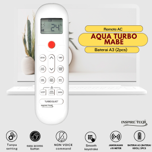 Remot Remote AC AQUA Turbo Quiet-Air Conditioner Tanpa Setting