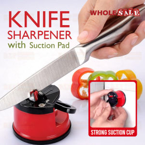 Mini Knife Sharpener Sharpens Blade with Mount Suction Cup Kitchen Tool / Pengasah Pisau