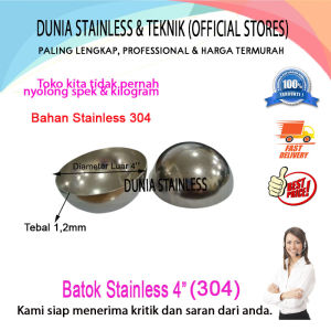 Batok Stainless 4" (304) aksesoris stainless steel
