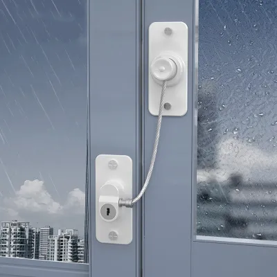 HamshMoc Multifunction Children Window Security Lock Anti-Opening Baby Protection Kid Door Window Restrictor Falling Prevention Easy To Install Child Refrigerator Drawer Lock