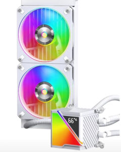 CPU Liquid cooler Stellar realm 240 ARGB CPU AioCoolerอุณหภูมิดิจิตอลจอแสดงผล