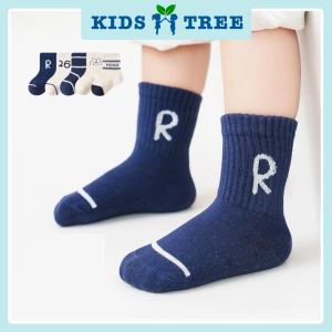 Kids Tree 5-Pair Cotton Blend Toddler Socks Set with Cute Animal Designs for Boys & Girls 0-6 Years