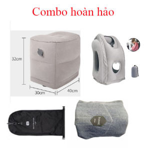 Bộ gói bơm hơi gác chân gối ngủ đi du lịch 🔰Phụ Kiện Thuận Lợi🔰