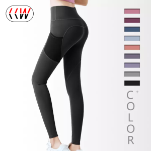 Ccw กางเกงโยคะผู้หญิงมีกระเป๋าไซส์พิเศษเลกกิ้งใส่เล่นกีฬาควบคุมหน้าท้องสำหรับผู้หญิงกางเกงฟิตเนสไซส์ใหญ่พิเศษสำหรับสตรี (S-3XL)