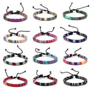 12Pcs Soft Comfortable Bracelet Casual to Festival Bracelet Set Soft Braided Wristband for Fashion Lovers