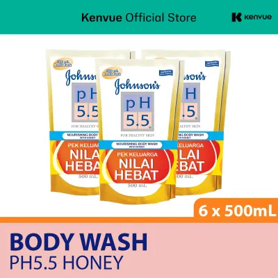 Johnsons PH5.5 Honey 500ml Refill [Twin Pack] x 3