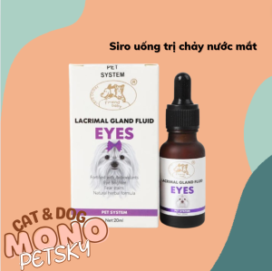 Siro bổ mắt trị chảy nước mắt cho chó Eyes Pet System 20ml